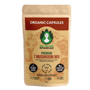 Capsules Body & Mind Botanicals Mélange de 7 Champignons