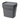 Seaux de rangement rectangulaires gris de 10 L – Qualité alimentaire avec couvercle à pression