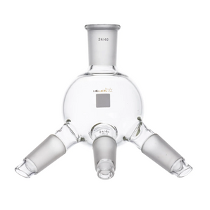 Helios Triple Neck Cow Receiving Flask (24/40)